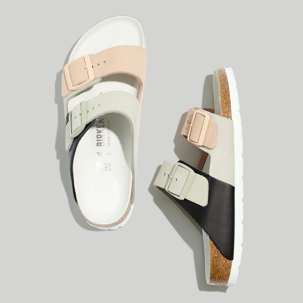 Birkenstock Nubuck Leather Arizona Sandals Size 38